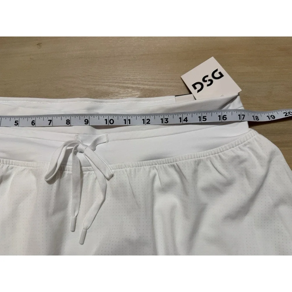 NWT DSG Women's Stride Skort‎ in Pure White Size XL Skirt With Shorts